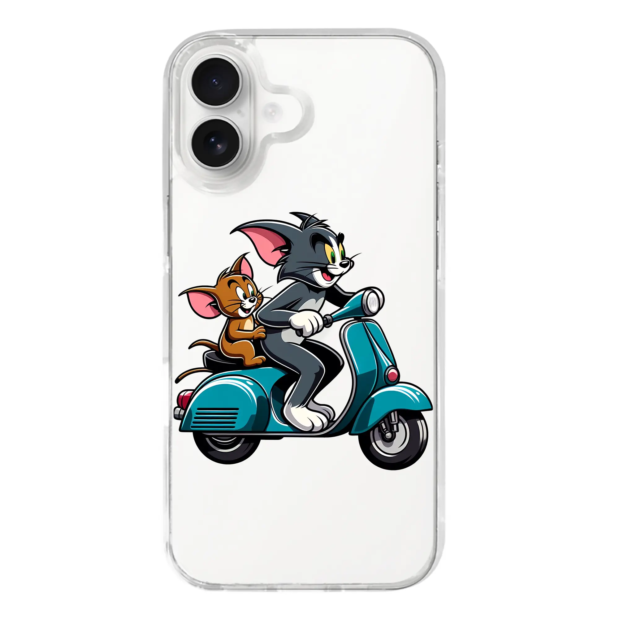 トムとジェリー グッズ トム - iPhone 17シリーズ 透明スマホケース – 薄型・耐衝撃・精密フィット保護カバー